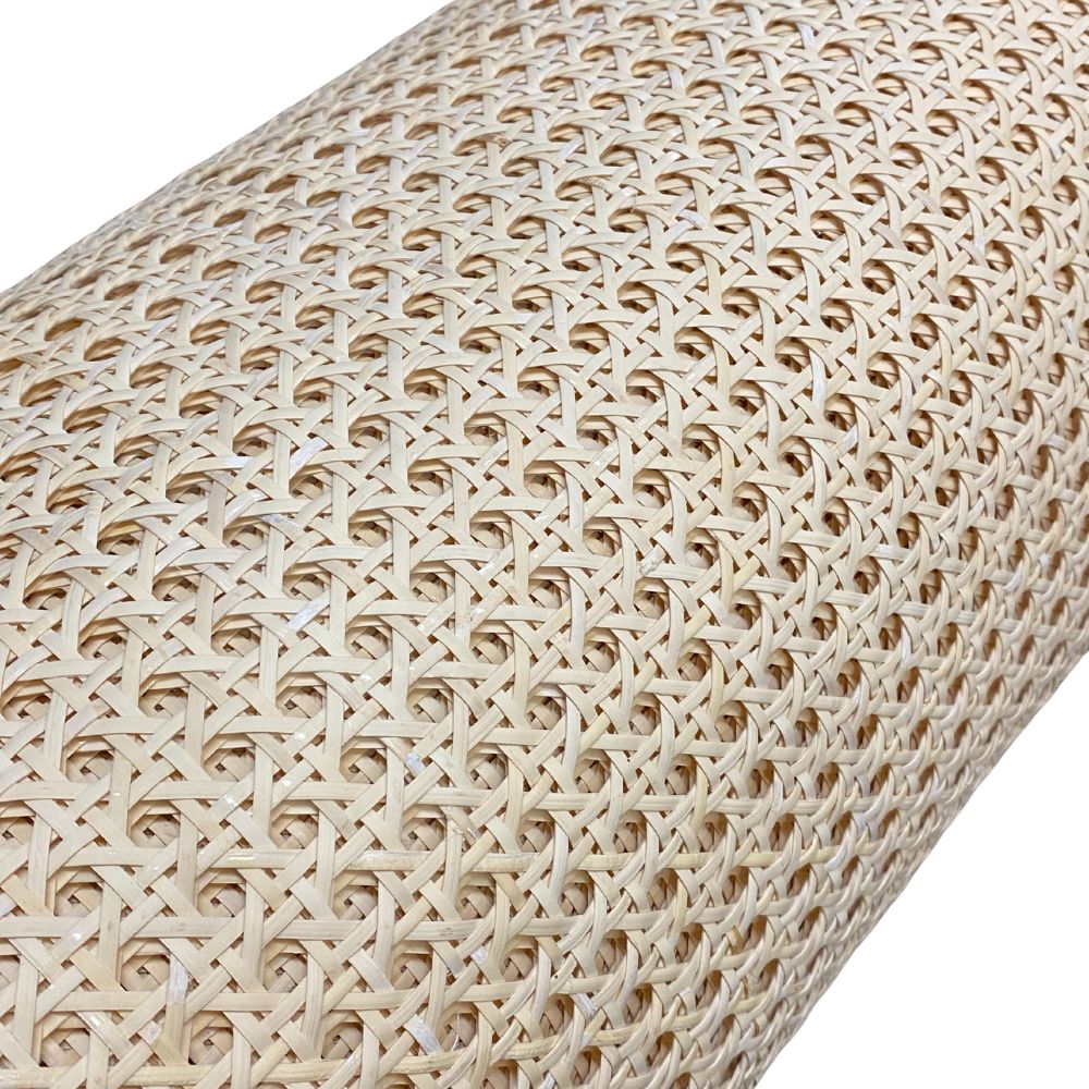 Rattan Cane Webbing Hexagon Pattern Semi Bleached 610mm Width