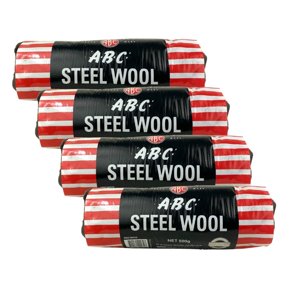 ABC Steel Wool BULK 4x 500g Hanks ANY GRADE