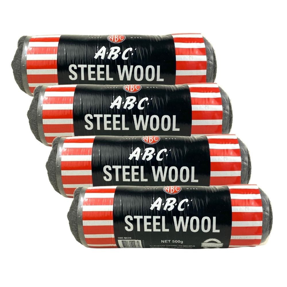 ABC Steel Wool BULK 4x 500g Hanks ANY GRADE