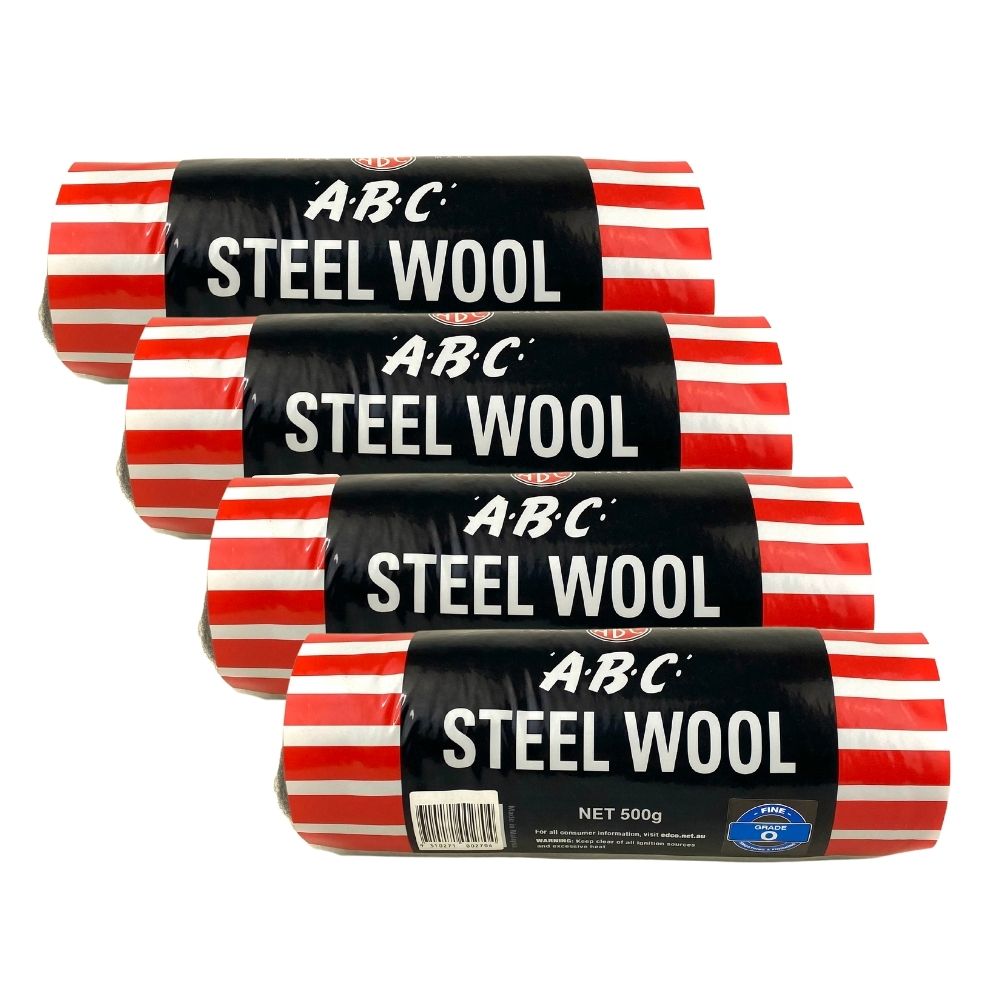 ABC Steel Wool BULK 4x 500g Hanks ANY GRADE