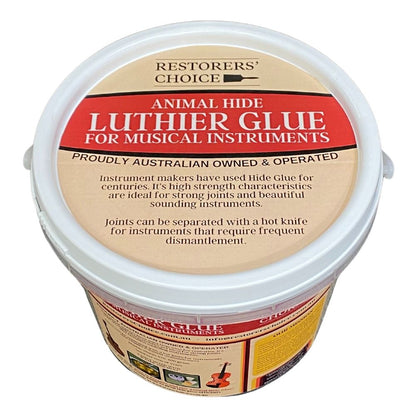 Bulk 1.5kg Bucket of Animal Hide luthier Glue for Musical Instruments with Lid