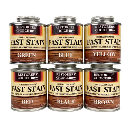 Set of 6 Timber Stains Solvent Based Fast Stain