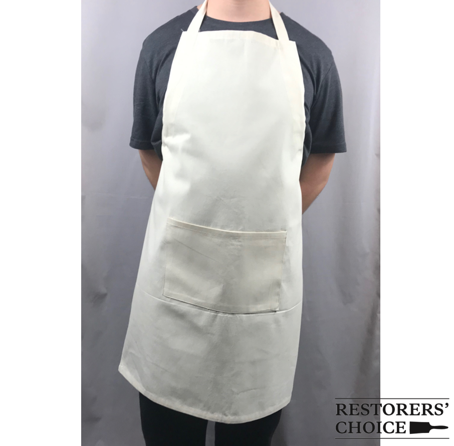 Natural Heavy Duty 100% Cotton Apron With Pocket
